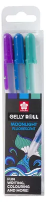 Obrázok produktu pre Sakura Moonlight Ocean, Guľôčkové pero s vrchnákom, Modrá, Tyrkysová, Fialová, Viacfarebný, Plast, Kolo, 0,5 mm