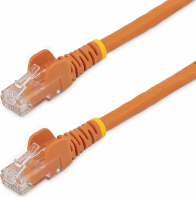 Immagine prodotto di StarTech.com Cavo patch antigroviglio UTP RJ45 Cat6 Gigabit 3 m arancione - Cavo patch 3 m