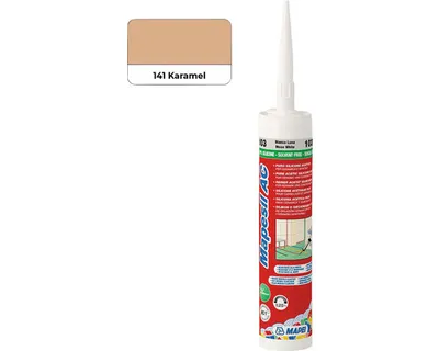 Obrázok produktu pre MAPEI® MAPESIL AC 1-komponentný silikón na tesnenie spojov 141 karamel 310 ml na tesnenie s BioBlock® ANTICLE MOLD