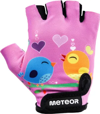 Produktbild von Meteor Kinder Fahrradhandschuhe, Bike Gel BMX Handschuh, Jungen Fahrrad-Handschuhe, Mädchen Radhandschuhe M Owl