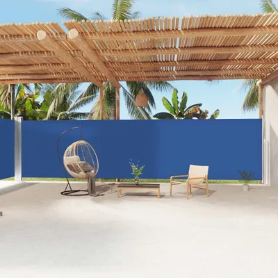 Produktbild von vidaXL Seitenmarkise Ausziehbar Blau 200x1200 cm