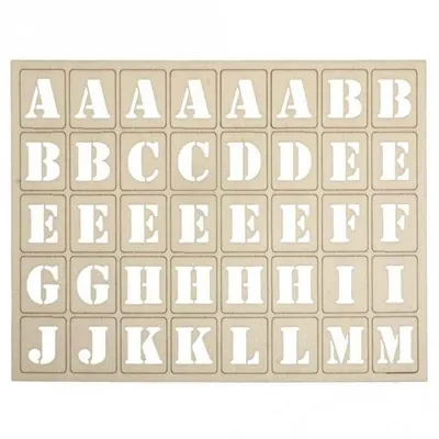 Produktbild von 120 Holz-Buchstaben für Wandrahmen 3 x 2,4 cm