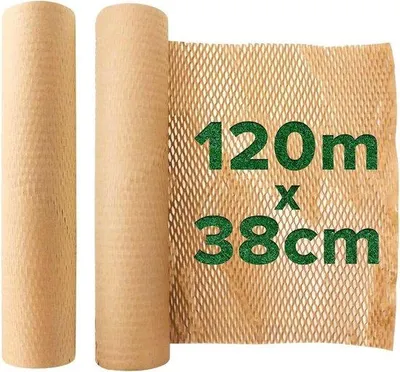 Zdjęcie produktu dla Biologicznie rozkładalny papier opakowaniowy 38 cm x 120 m do przedmiotów delikatnych