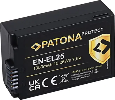 Obrázok produktu pre PATONA batéria pre foto Nikon EN-EL25 1350mAh Li-Ion Protect Z50/Z fc/Z30