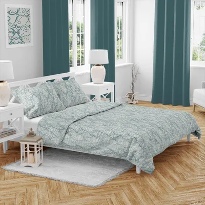 Obrázok produktu pre Vianočná bavlnená posteľná bielizeň Ľadový les 140x200, 70x90 cm