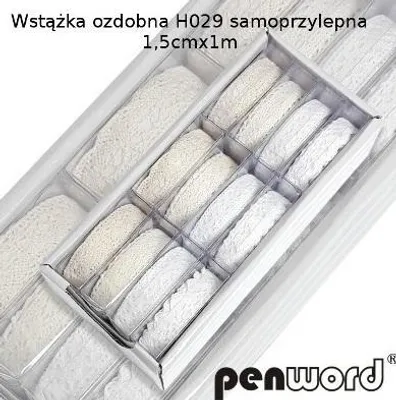 Zdjęcie produktu dla Wstążka ozdobna samoprzylepna 15mmx1m (12szt)