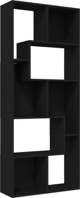 Image de vidaXL Bibliothèque noire 67x24x161 cm bois composite