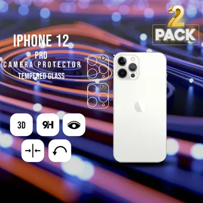 Produktbild von 2-Pack iPhone 12 Pro Displayschutzfolie - Gehärtetes Glas 9H - Super Qualität 3D