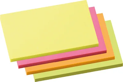 Immagine prodotto di Soennecken sticky note 5835 125x75mm color neon 4x100fogli 4 pezzi/confezione.