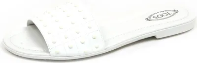 Produktbild von F3212 sandalo donna patent weiß TOD'S scarpe gummi nieten schuh frau