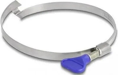 Productafbeelding van DELOCK klemband van roestvrij staal met vleugelmoer, 80-100 mm, 5 stuks
