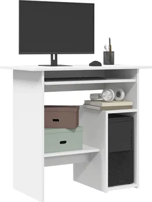 Produktbild von vidaXL Schreibtisch Weiß 80x45x74 cm Holzwerkstoff