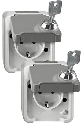 Produktbild von Steckdose SCHUKO MEG2424-8029 lichtgrau (MEG2424-8029)