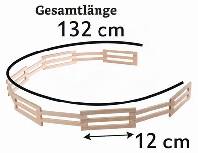 Productafbeelding van Kids Globe houten hekjes, schaal 1:32, lengte 132 cm