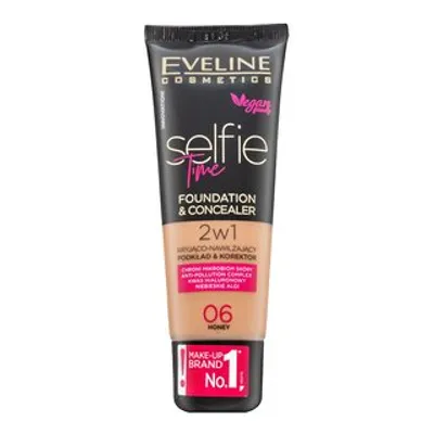 Obrázok produktu pre Eveline Cosmetics Selfie Time – make-up, dlhotrvajúci efekt, lesklý finiš, Odtieň 06 honey