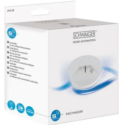 Obrázek produktu pro Schwaiger ZHS08, Detektor testující vzduch, Bílá, 85 dB, 3 m, Baterie, 130 mm