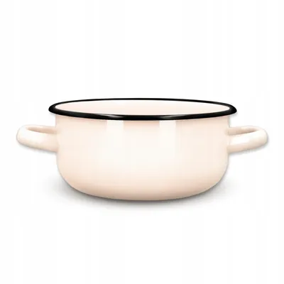 Produktbild von Kuketo | Induktions-Milchtopf Olkusz - 16 cm - creme - langlebig - hygienisch - retro Design