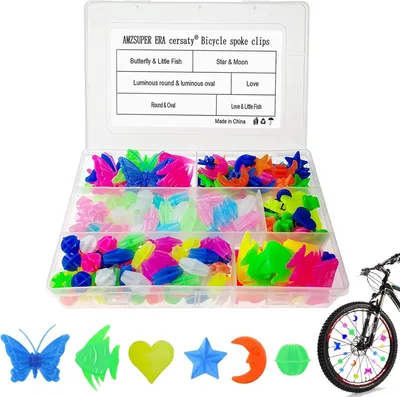Productafbeelding van Spaakclips kinderfiets - 277 stuks - 9 vormen