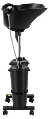 Produktbild von Haarwaschbecken, höhenverstellbar, tragbares Design, schwarz, XL