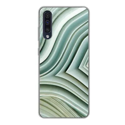 Produktbild von MuchoWow® Handyhülle Schutzhülle Hülle für Samsung Galaxy A50 Naturstein - Abstrakt - Grau Silikon Softcase Handy Hülle - Mobiltelefonhülle