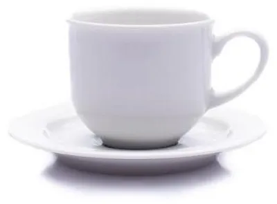 Produktbild von Thun 1794 Espressotasse mit Untertasse, Tschechisches Porzellan, 110 ml, Opal, weiß, Thun