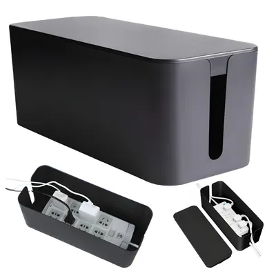 Immagine prodotto di Organizer per cavi L – Nero – Gestione dei cavi – 40,8 cm – per prese multiple