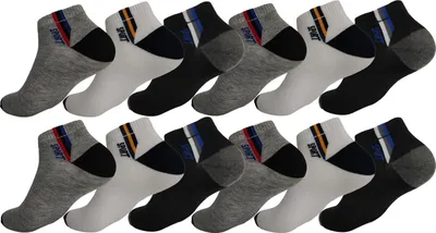 Produktbild von 12 Paar Sneaker Socken Herren Damen Sport Socken Baumwolle, 12 Paar, mix6 39-42