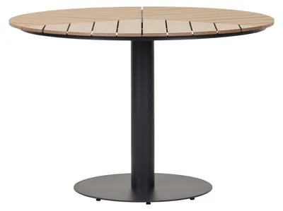Produktbild von Hector Gartentisch Ø113 cm schwarz, teak Esche.