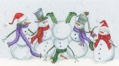 Productafbeelding van Kruisstik-set "Frosty Frolics" van Bothy Threads, artikelnummer XKTB12, afmetingen 36x20 cm