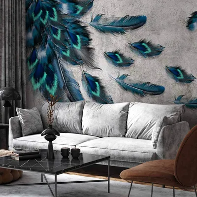 Produktbild von Vlies Fototapete - Blown Feathers 450x315 cm Tiere n-C-0358-a-a