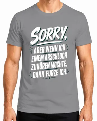 Imagen del producto de Camiseta para hombre, color gris, talla 3XL, con la frase: "Lo siento, pero estoy escuchando a un idiota". (Estilo sarcástico y humorístico)