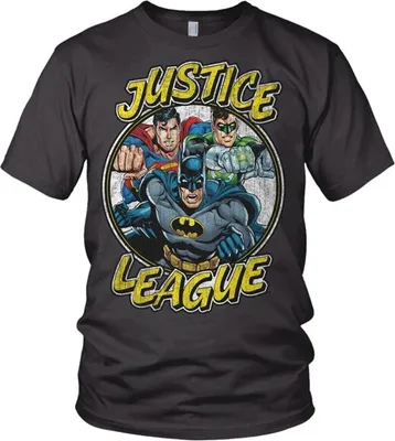Produktbild von Justice League Team Tee - X-Large - Dark-Grey