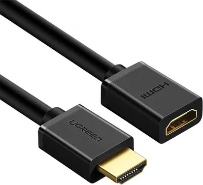 Produktbild von Ugreen Hd107 10146 Hdmi (Männlich) - Hdmi (Weiblich) 4K 5M Kabel - Schwarz