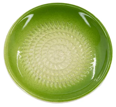 Produktbild von Kaladia Reibeteller Keramik Unifarben Grün - Durchmesser ca. 12cm - 802