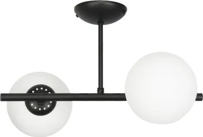 Immagine prodotto di Lampada da soffitto di design in vetro nero, E14, 40 W, LED