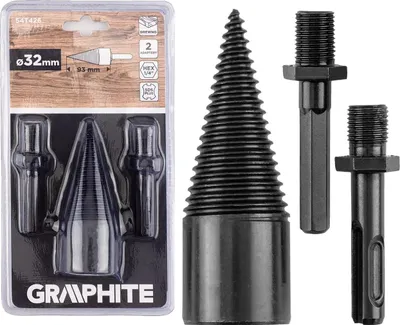 Obrázek produktu pro Vrták na štípání dřeva SDS Plus Hex 32 mm GRAPHITE