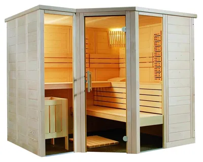 Produktbild von Harvia Arktis Infra+ Massivsauna Saunakabine Inkl. 2 Vollspektrumstrahler 234x206x204 cm
