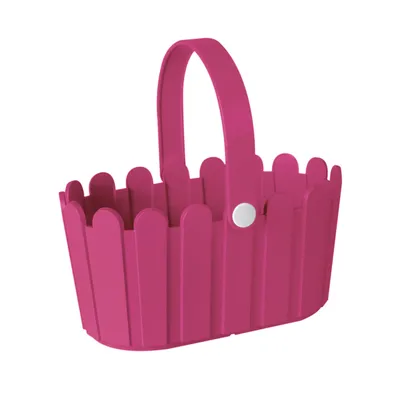 Produktbild von emsa Blumenkübel LANDHAUS Körbchen oval pink hell