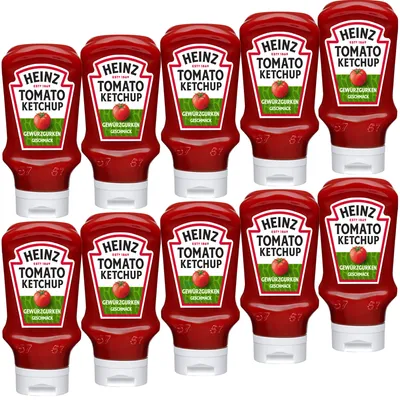 Produktbild von Heinz Tomato Ketchup Gewürzgurken Geschmack VPE (10x400ml Flasche)