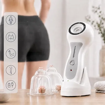 Produktbild von InnovaGoods Pro Anti Cellulite Vakuum Gerät – Effektive Behandlung gegen Cellulite und Hautstraffung für zu Hause
