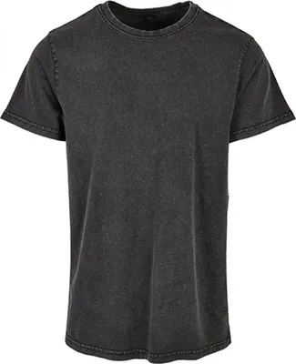 Produktbild von Build Your Brand BY190 | Acid Washed Round Neck Tee Herren T-Shirt Regular fit - Farbe: Black - Größe: S