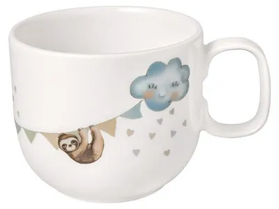 Produktbild von Villeroy & Boch Vorteilset 6 Stück Walk like an Elephant Kinderbecher mit Henkel, klein Premium Porcelain blau 1486744889