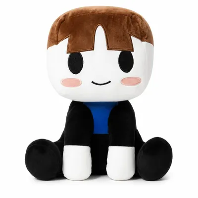 Produktbild von wiztex Blox Buddy Braun Plüschtier - 22cm YouTube Video Stuffed Animal Box Buddy Kuscheltier