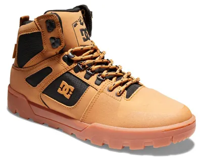 Image de DC Shoes Pure Hi - Bottes en cuir montantes pour hommes, résistantes à l'eau - Modèle pour hommes