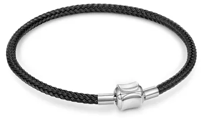 Produktbild von Gnoce Armband Schwarz Basic GNB049-19 Edelstahl