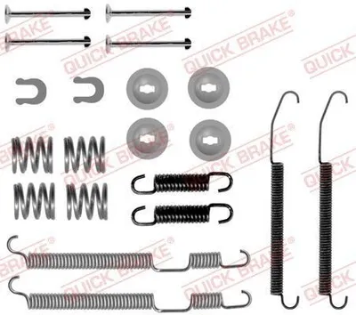 Produktbild von QUICK BRAKE Zubehörsatz Bremsbacken 105-0075 Hinten für SUBARU FORESTER (SG)