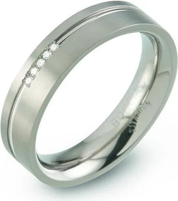 Produktbild von Boccia Ring 0149-02 Titan mit Diamanten 51