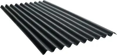 Produktbild von Onduline Bitumenwellplatte Ondalux 200 x 95 cm 2,6 mm schwarz