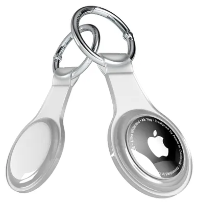 Productafbeelding van CoverStyle® - AirFlex® TPU sleutelhanger voor AirTag - transparant