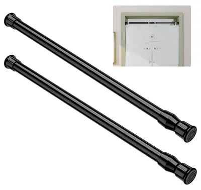 Image de Barres de support pour rideaux, réglables de 40 à 70 cm, lot de 2
